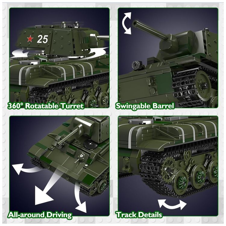 Kit-de-Construcao-Tanque-RC-da-2-Guerra-Mundial-com-924-foto-3