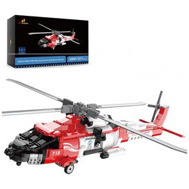Kit-de-Construcao-Helicoptero-de-Resgate-Militar-HH60J-com-foto-0