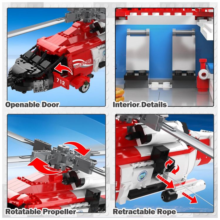 Kit-de-Construcao-Helicoptero-de-Resgate-Militar-HH60J-com-foto-3