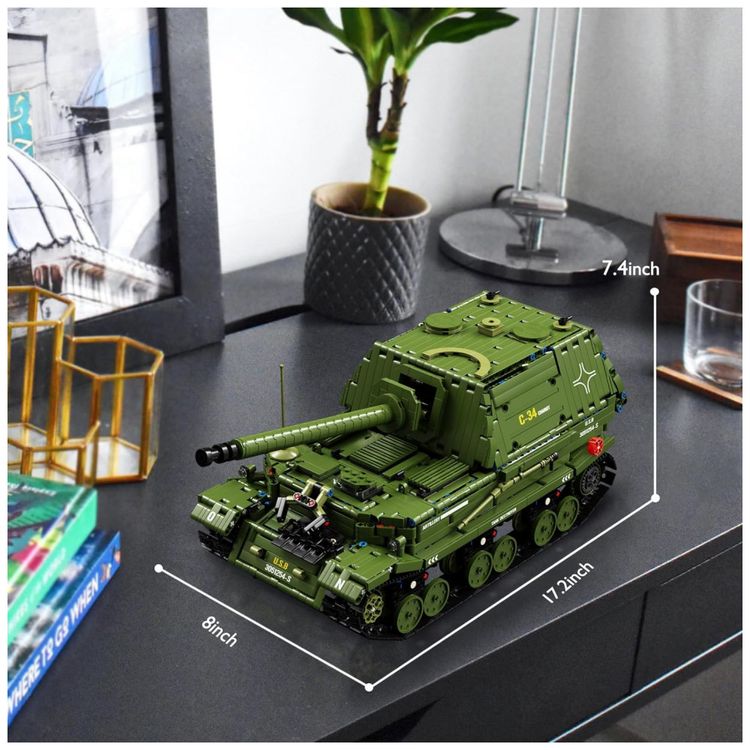 Kit-de-Construcao-Tanque-Militar-com-2436-Pecas-foto-5