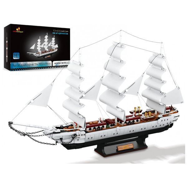 Kit-de-Construcao-Navio-Cisne-Branco-com-1672-Pecas-foto-0