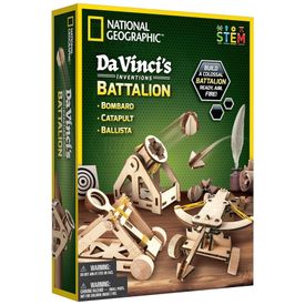 Kit-de-Quebra-Cabecas-3D-de-Catapulta-Da-Vinci-STEM-para-foto-0