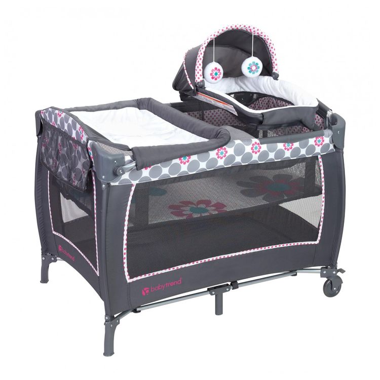 Berco-Cercado-Portatil-com-Dossel-e-2-Brinquedos-de-Pelucia-foto-0