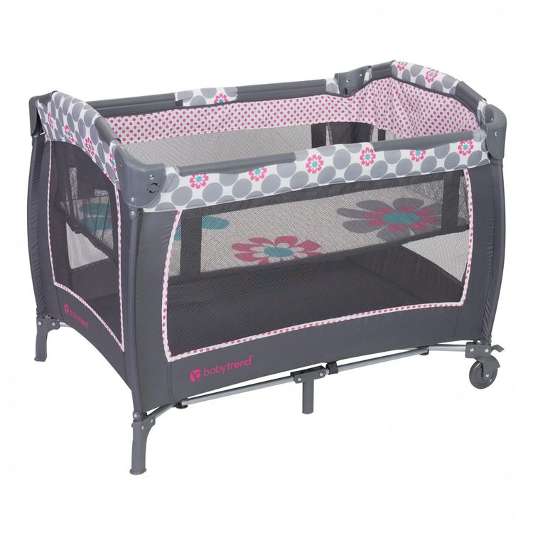 Berco-Cercado-Portatil-com-Dossel-e-2-Brinquedos-de-Pelucia-foto-1