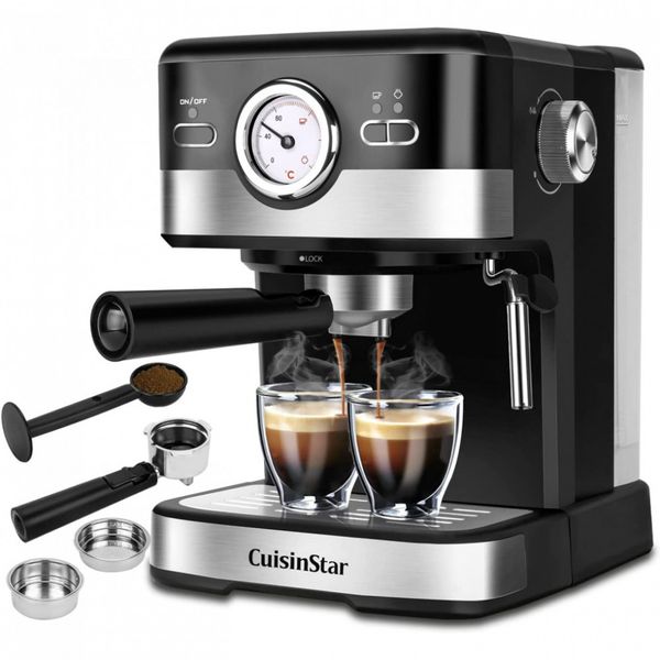 Cuisinstar-Maquina-de-Cafe-Expresso-Automatica-1.5L-15-Bar-foto-0