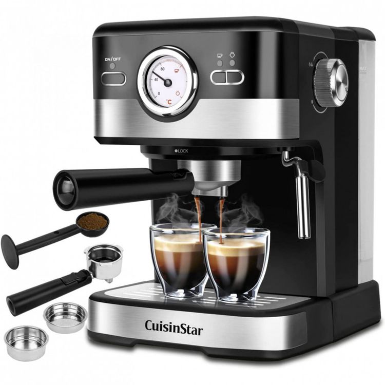 Cuisinstar-Maquina-de-Cafe-Expresso-Automatica-1.5L-15-Bar-foto-0
