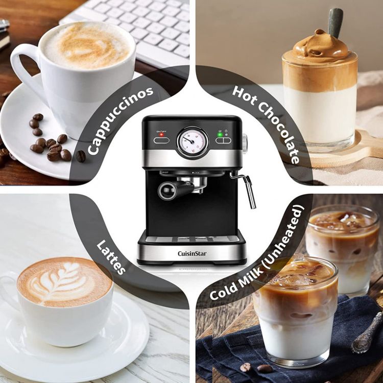 Cuisinstar-Maquina-de-Cafe-Expresso-Automatica-1.5L-15-Bar-foto-4