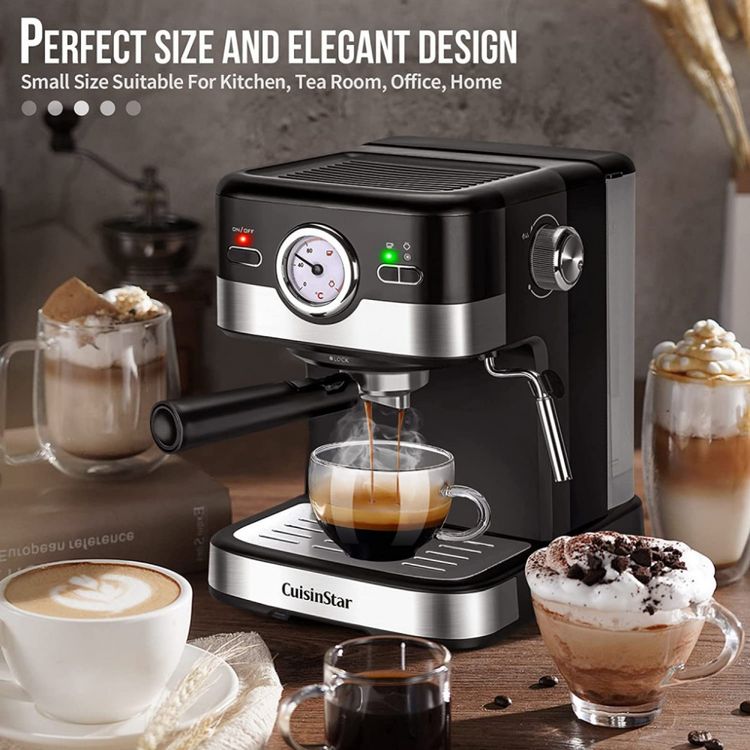 Cuisinstar-Maquina-de-Cafe-Expresso-Automatica-1.5L-15-Bar-foto-5