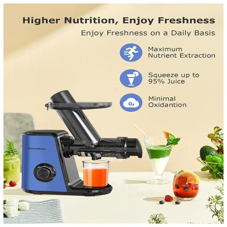 Bonsenkitchen-Centrifuga-de-Frutas-com-2-Velocidades-Aco-foto-1
