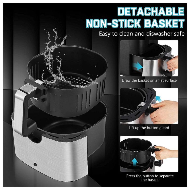 KitCook-Large-Air-Fryer-6.8QT-1500W-Electric-Digital-foto-3