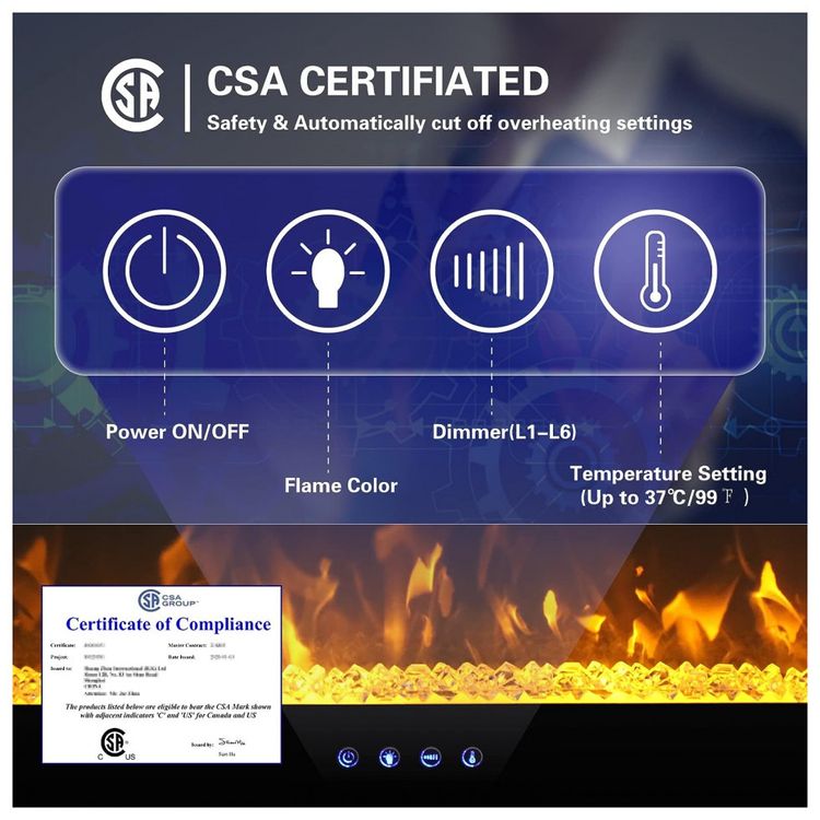Lareira-Eletrica-de-Embutir-A44x76L-com-Controle-Remoto-foto-2