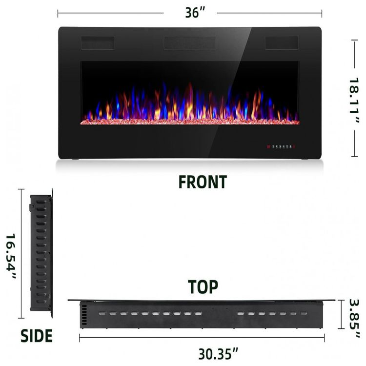 Crzoe-Jx-830C3-Lareira-Eletrica-de-Embutir-A76x45L-Controle-foto-1