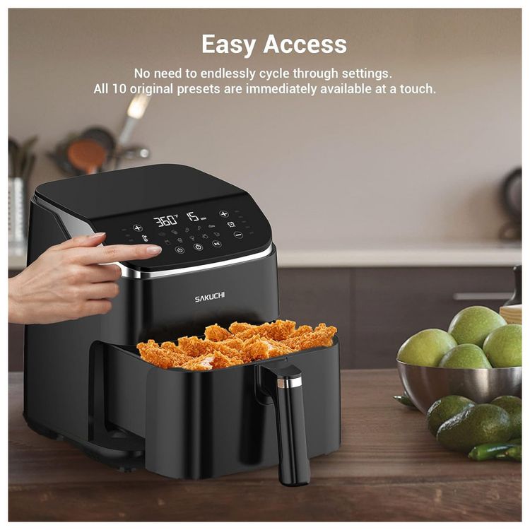 Sakuchi-Fritadeira-Eletrica-AirFryer-com-10-Funcoes-5.8L-de-foto-4