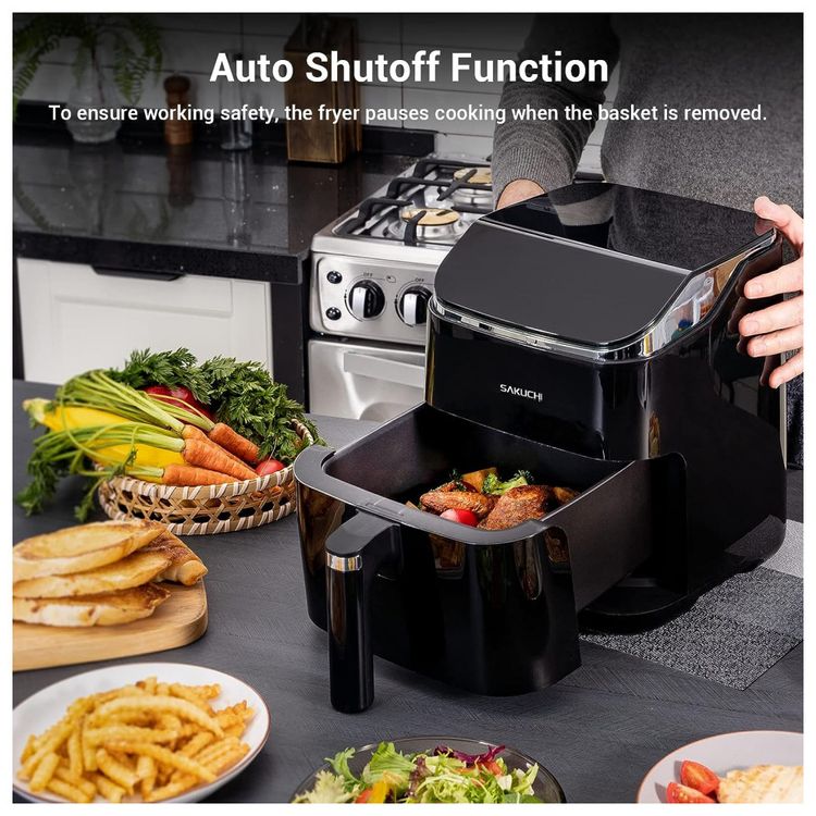 Sakuchi-Fritadeira-Eletrica-AirFryer-com-10-Funcoes-5.8L-de-foto-5