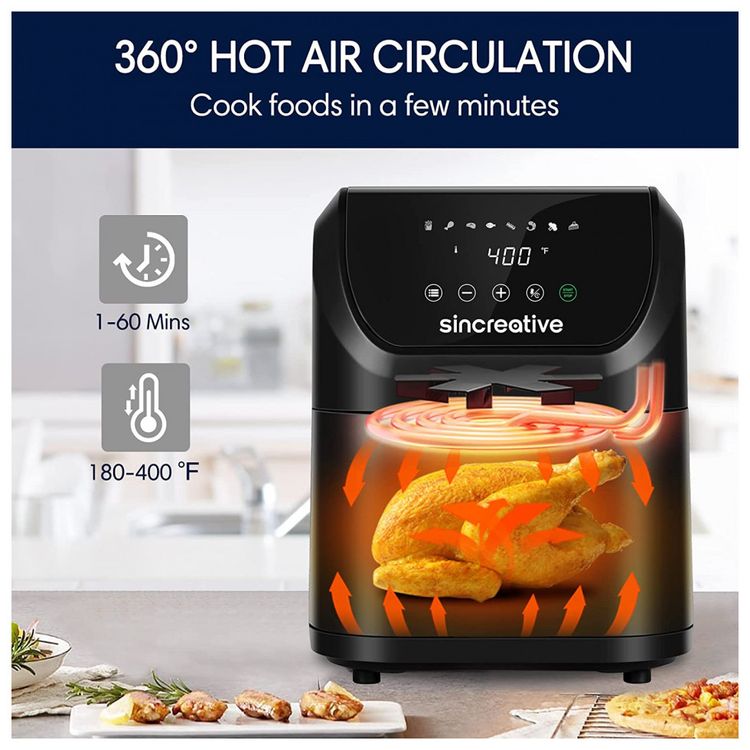 Sincreativa-Fritadeira-Eletrica-AirFryer-com-7-Funcoes-5.8L-foto-2