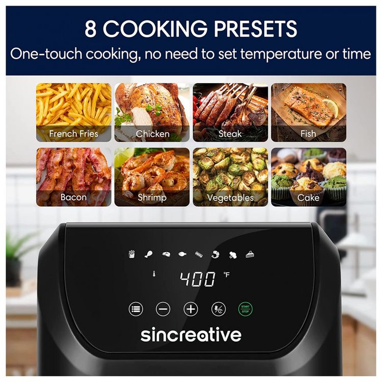 Sincreativa-Fritadeira-Eletrica-AirFryer-com-7-Funcoes-5.8L-foto-3