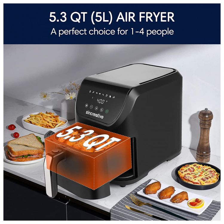 Sincreativa-Fritadeira-Eletrica-AirFryer-com-7-Funcoes-5.8L-foto-4