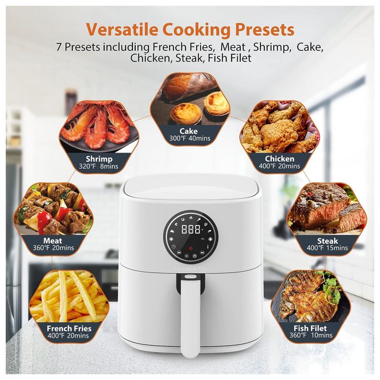 CROWNFUL-AFT05001-UL-Fritadeira-Eletrica-AirFryer-com-7-foto-3