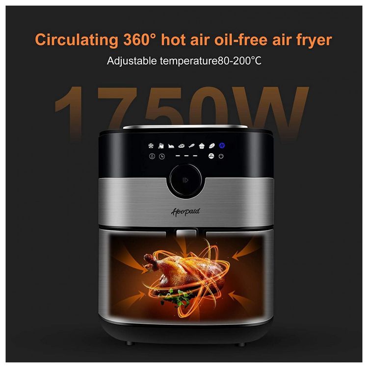 Hoepaid-Fritadeira-Eletrica-AirFryer-com-8-Funcoes-3.4L-de-foto-3
