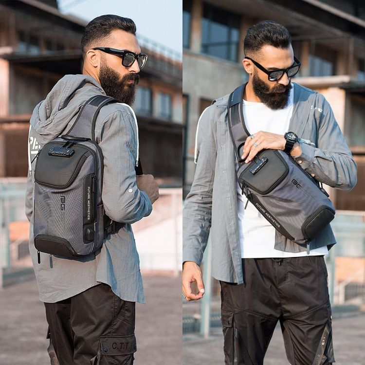 Mochila-para-Laptop-com-Porta-Carregador-USB-BANGE-Cinza-foto-5