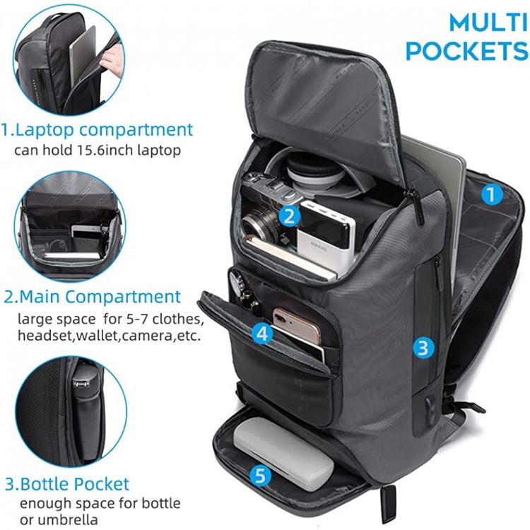 Mochila-para-Laptop-com-Porta-Carregador-USB-BANGE-Cinza-foto-2
