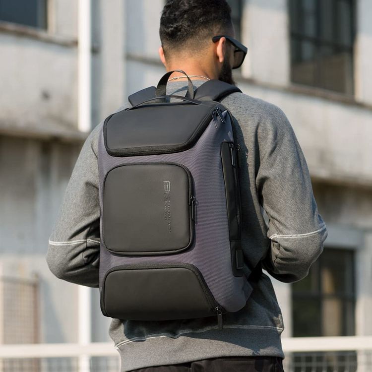 Mochila-para-Laptop-com-Porta-Carregador-USB-BANGE-Cinza-foto-4