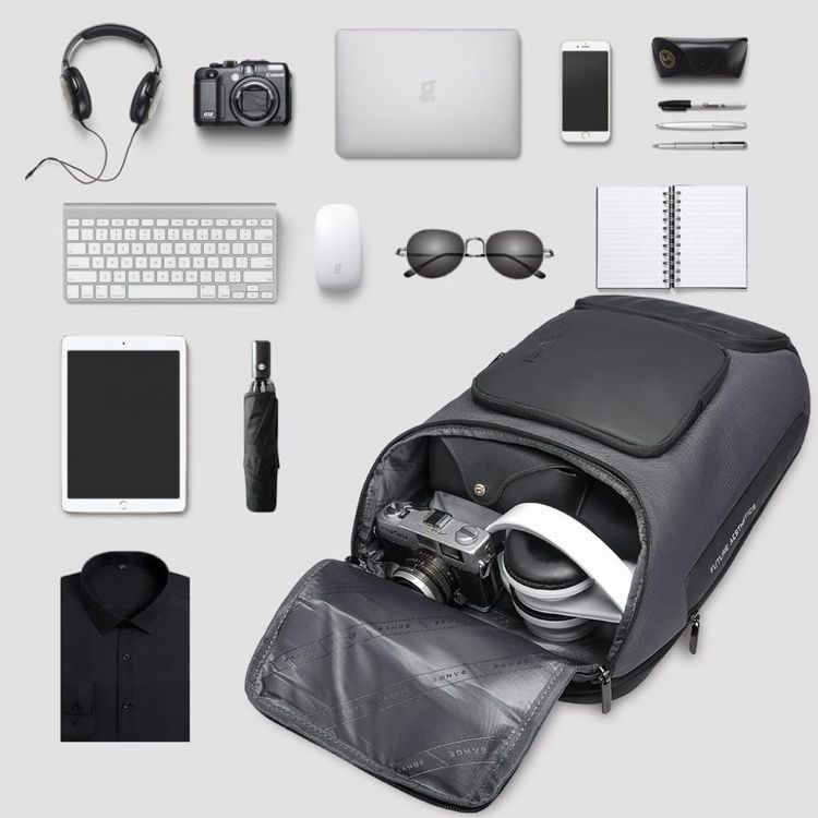 Mochila-para-Laptop-com-Porta-Carregador-USB-BANGE-Cinza-foto-5