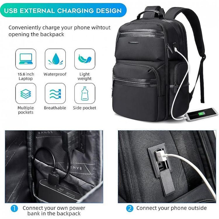 BANGE-Mochila-para-Laptop-com-Porta-Carregador-USB--Preto-foto-4