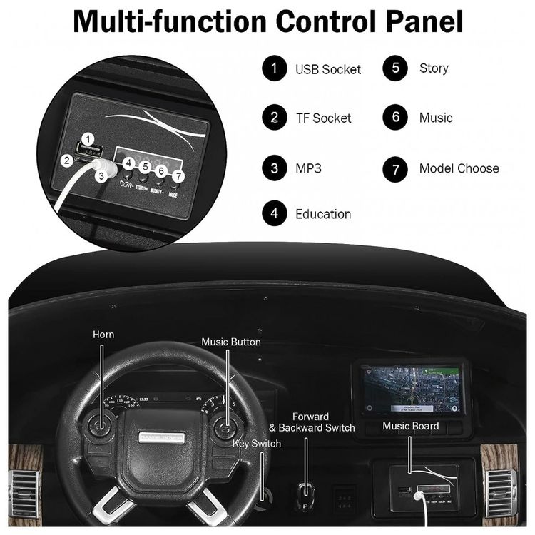 Costzon-Carro-Eletrico-12V-Recarregavel-para-Criancas-2-foto-3