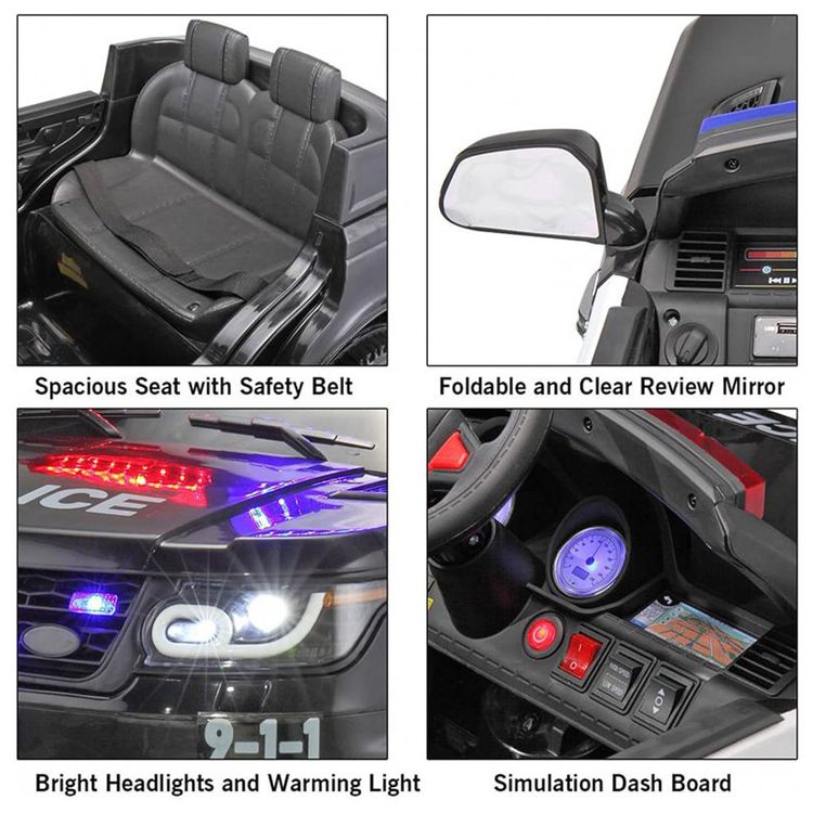 TOBBI-Carro-Eletrico-Policial-12V-Recarregavel-para-Criancas-foto-4