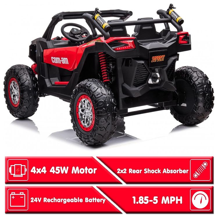 sopbost-Quadriculo-Policial-4X4-Eletrico-24V-para-Criancas-2-foto-2