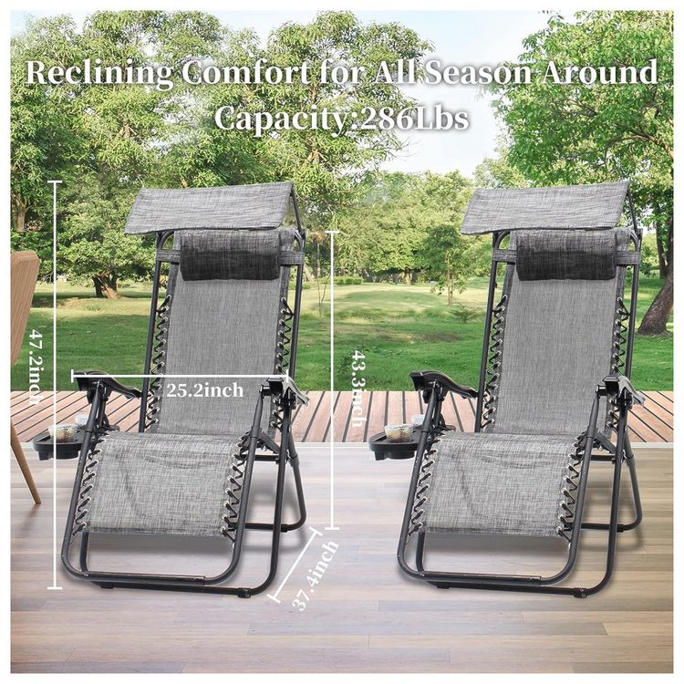 SUMETURE-Cadeira-Reclinavel-Ajustavel-Gravidade-Zero-com-foto-2