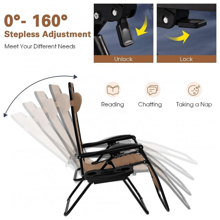Goplus-Cadeira-Reclinavel-Ajustavel-Gravidade-Zero-com-Apoio-foto-3