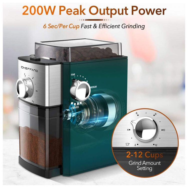 Burr-Moedor-de-Cafe-Eletrico-17-Niveis-de-Moagem-ate-250g-foto-4