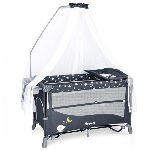 Berco-Cercado-Portatil-4-em-1-com-Trocador-e-Rede-foto-0