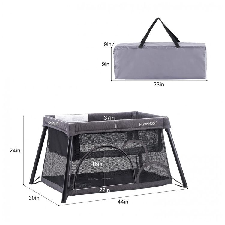 Berco-Cercado-Portatil-Dobravel-com-Colchao-Confortavel-para-foto-4