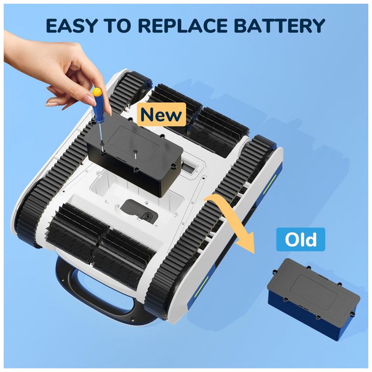 Robo-Limpador-de-Piscina-sem-Fio-com-Bateria-ate-2H-Adequado-foto-2