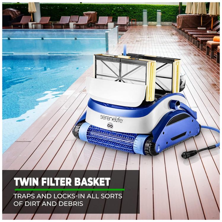 Robo-Limpador-de-Piscina-com-Succao-de-4.500GPH-de-Motores-foto-2