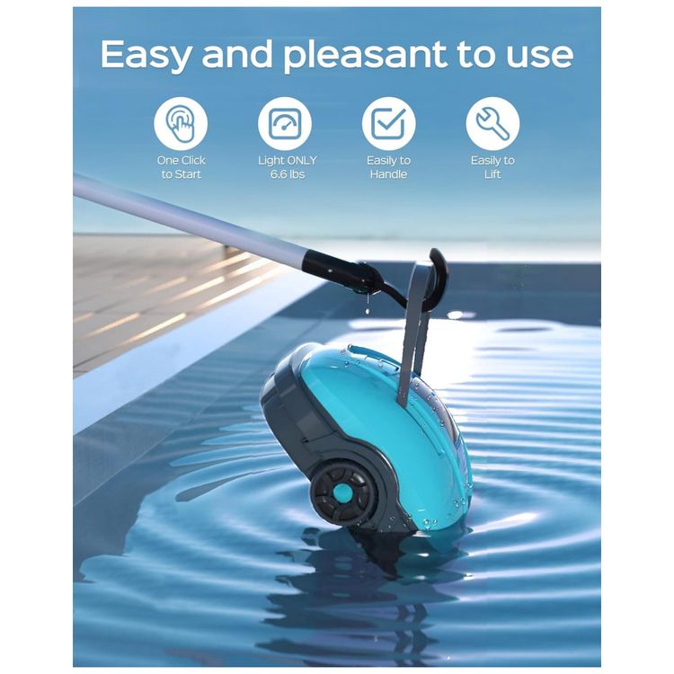 Robo-Limpador-de-Piscina-sem-Fio-com-Succao-Potente-e-Motor-foto-1