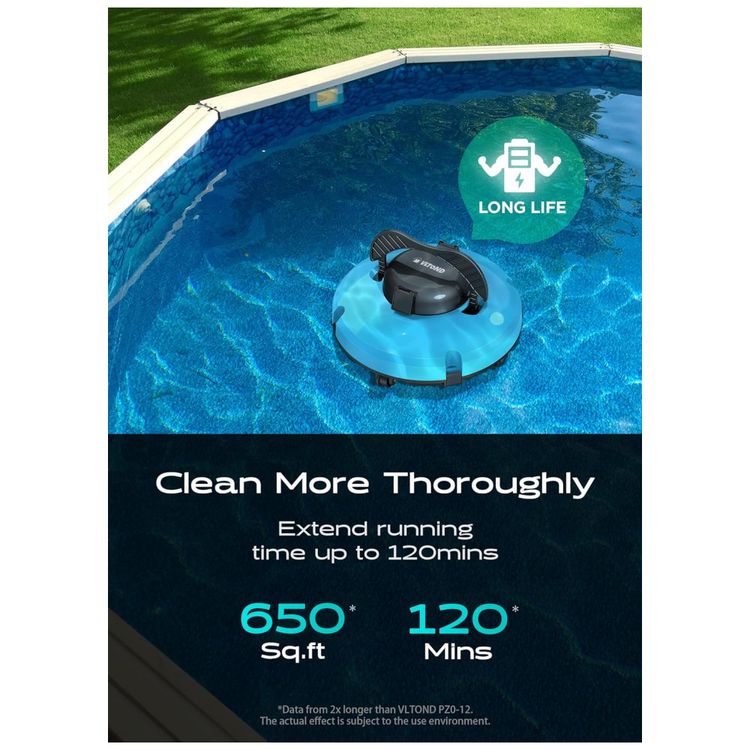 Robo-Limpador-de-Piscina-sem-Fio-com-Bateria-de-5200mAh-e-2-foto-2