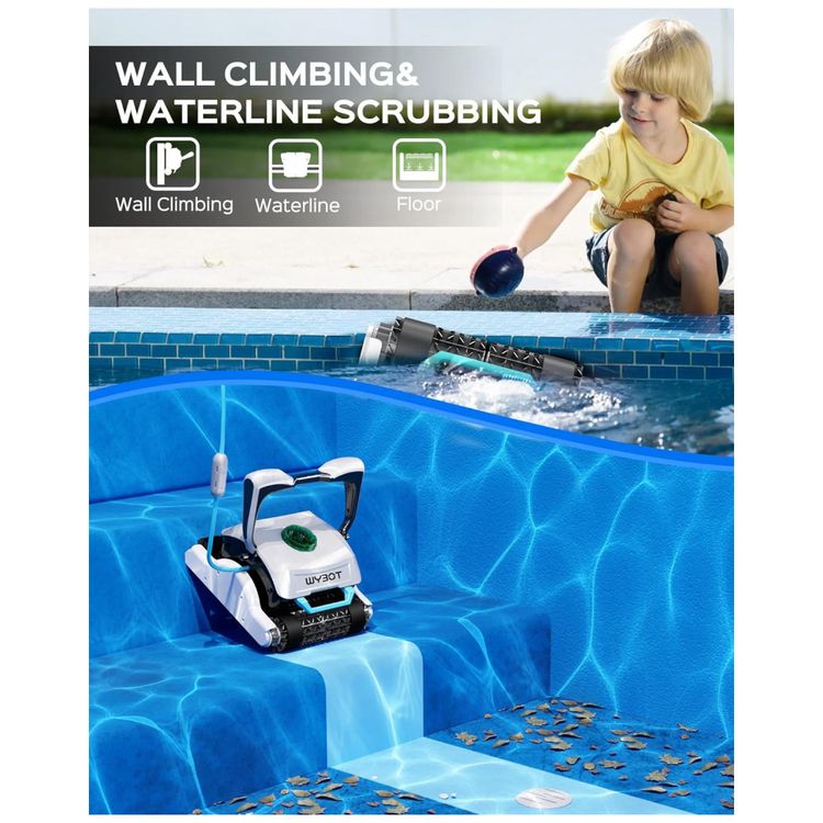 Robo-Limpador-de-Piscina-com-Succao-Ultra-Forte-Escalada-de-foto-3