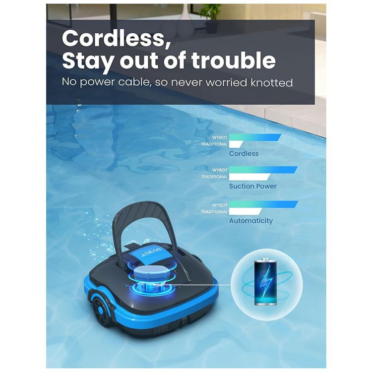 Robo-Limpador-de-Piscina-sem-Fio-com-Succao-Potente-e-Motor-foto-1
