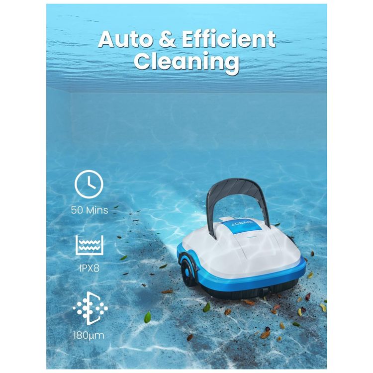 Robo-Limpador-de-Piscina-sem-Fio-com-Succao-Potente-Motor-foto-3