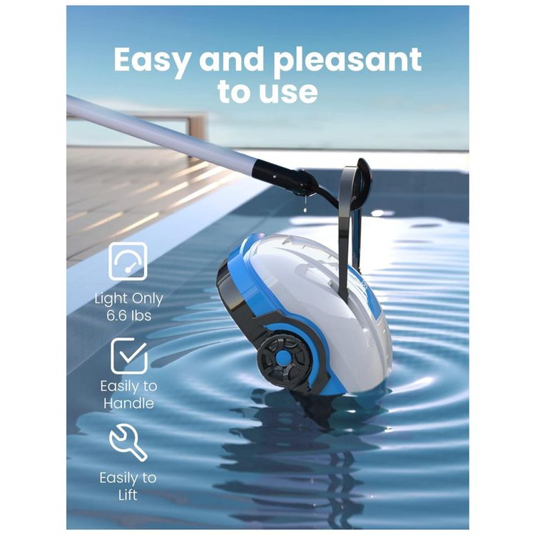 Robo-Limpador-de-Piscina-sem-Fio-com-Succao-Potente-Motor-foto-5