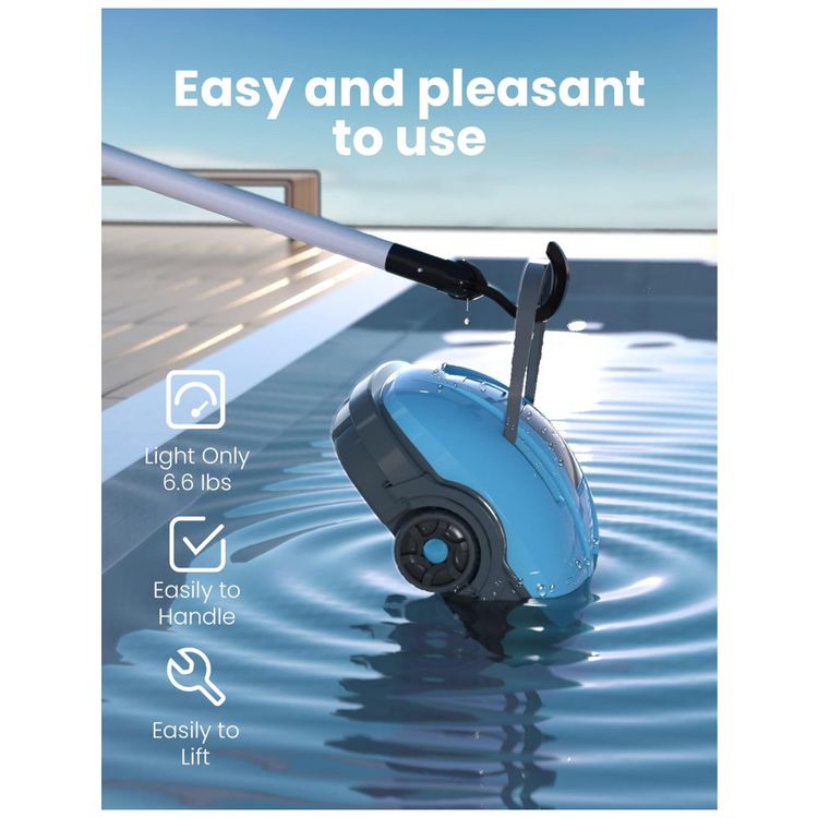 Robo-Limpador-de-Piscina-sem-Fio-com-Succao-Potente-Motor-foto-3