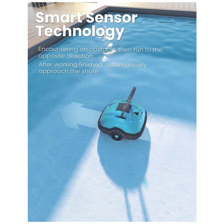 Robo-Limpador-de-Piscina-sem-Fio-com-Succao-Potente-Motor-foto-4