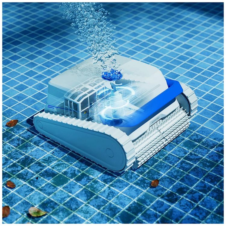 Robo-Limpador-de-Piscina-sem-Fio-com-Esfregao-de-Chao-e-foto-2