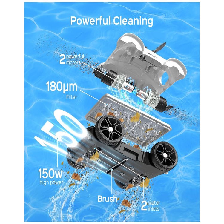 Robo-Limpador-de-Piscina-com-Duplo-Motores-3-Funcoes-de-foto-3