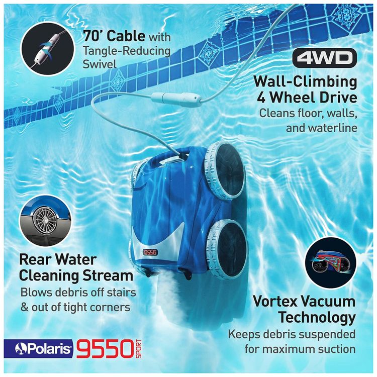Robo-Limpador-de-Piscina-com-Cabo-Giratorio-Controle-foto-2