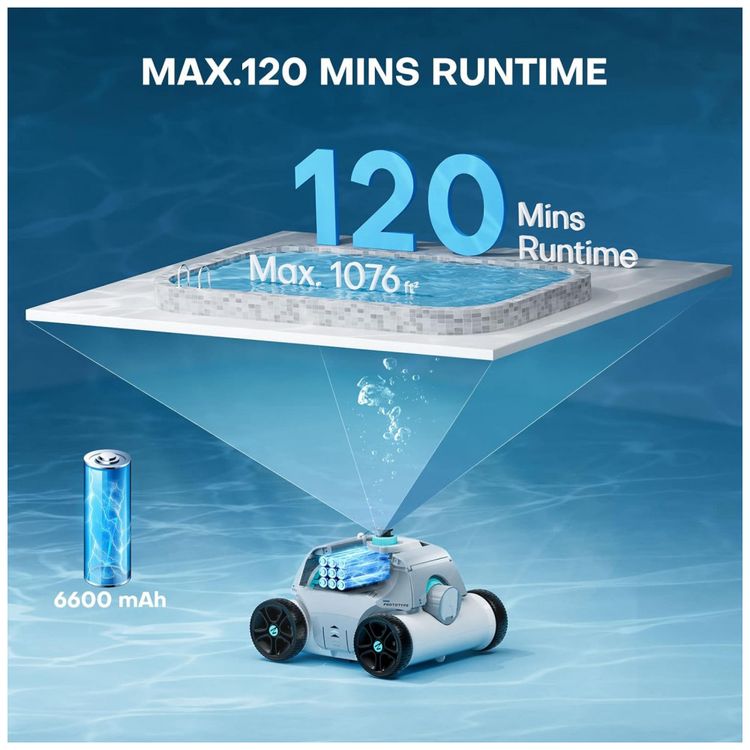 Robo-Limpador-de-Piscina-sem-Fio-com-Bateria-ate-2H-foto-1